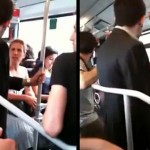 Metrobüste Kavga Eden Kadın ve Genç